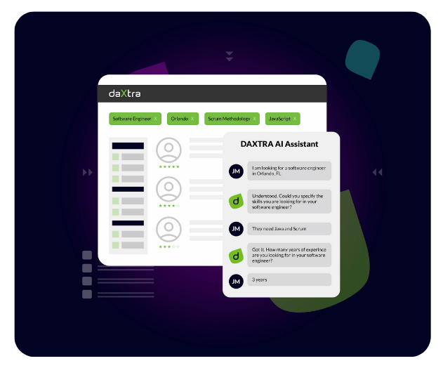 TALENTFLOW Chat Mockup