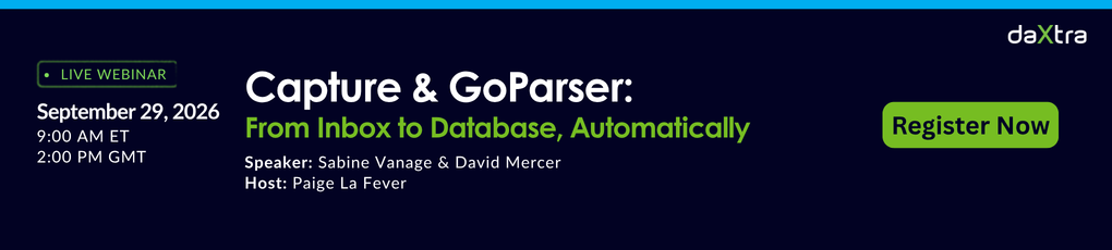 Capture & GoParser From Inbox to Database, Automatically Capture & GoParser From Inbox to Database, Automatically
