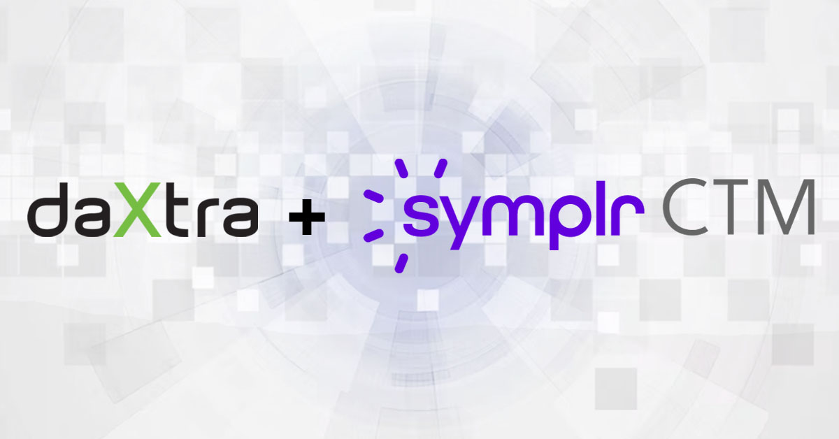 Daxtra + symplr CTM partnership on a background design